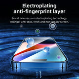 Folie de protectie Blueo 3D Full Display Curved Edge AR Glass compatibil cu iPhone 16 Pro, Negru