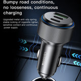 Incarcator Yesido Car (Y50), 2x Type-C, USB, Fast Charging, 60W, LED Lamp Ring, Intelligent Temperature Control Chip, Negru