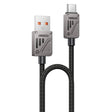 Cablu Yesido (CA135C), USB to Type-C, Fast Charging, QC18W, 3A, 480Mbps, CarPlay Compatible, Zinc Alloy, 1.2m, Negru