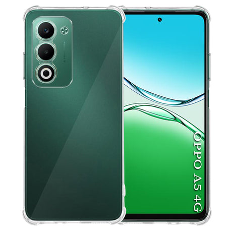 Husa de protectie Techsuit Shockproof Clear Silicone compatibil cu Oppo A5 4G / A5 5G, Transparent