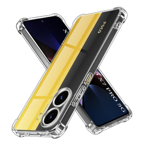 Husa de protectie Techsuit Shockproof Clear Silicone compatibil cu Xiaomi Poco X7 Pro, Transparent