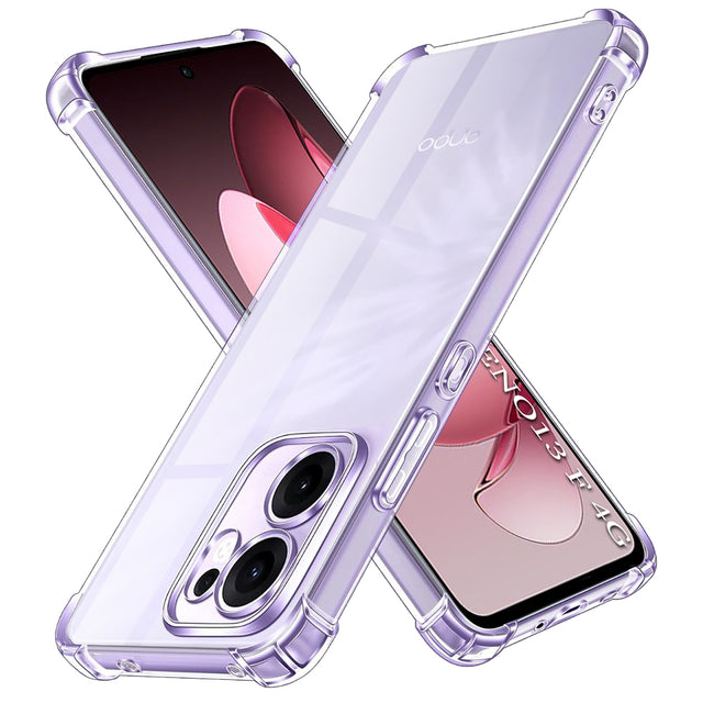Husa de protectie Techsuit Shockproof Clear Silicone compatibil cu Oppo Reno13 F 4G / Reno13 F 5G / Reno13 FS 5G, Transparent