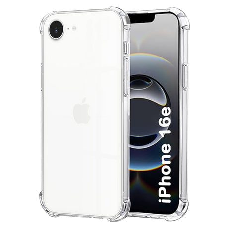 Husa de protectie Techsuit Shockproof Clear Silicone compatibil cu iPhone 16e / iPhone 17e, Transparent