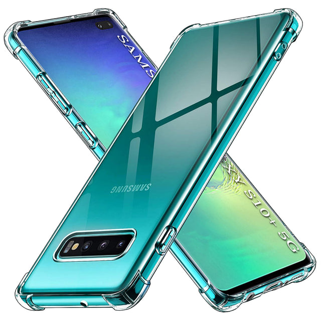 Husă Techsuit Shockproof Clear Silicone transparentă pentru Samsung Galaxy S10 Plus