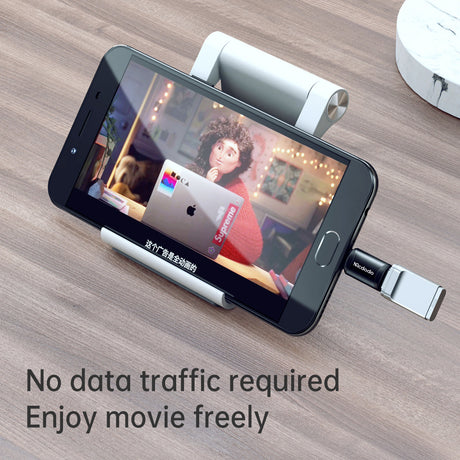Adaptor Mcdodo OTG Adapter (OT-7690), Type-C to Micro-USB, Aluminium Alloy, Charging & Data Sync, Negru
