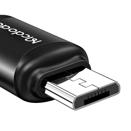Adaptor Mcdodo OTG Adapter (OT-7690), Type-C to Micro-USB, Aluminium Alloy, Charging & Data Sync, Negru