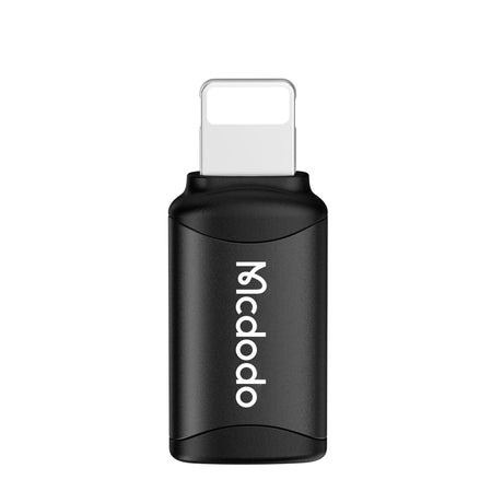 Adaptor Mcdodo OTG Adapter (OT-7680), Type-C to Lightning, Aluminium Alloy, Charging & Data Sync, 3A, Negru