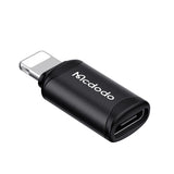 Adaptor Mcdodo OTG Adapter (OT-7680), Type-C to Lightning, Aluminium Alloy, Charging & Data Sync, 3A, Negru