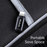 Adaptor Mcdodo OTG Adapter (OT-7680), Type-C to Lightning, Aluminium Alloy, Charging & Data Sync, 3A, Negru