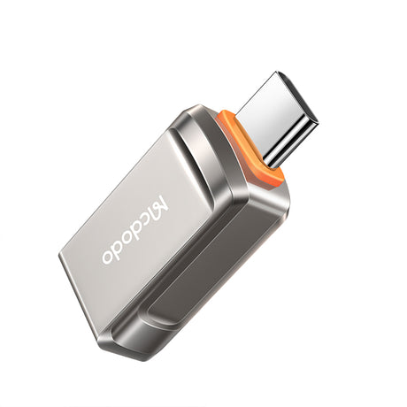 Adaptor Mcdodo OTG Adapter (OT-8730), USB to Type-C, Zinc Alloy, 5.0Gbps, Gri Inchis