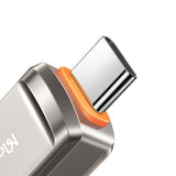 Adaptor Mcdodo OTG Adapter (OT-8730), USB to Type-C, Zinc Alloy, 5.0Gbps, Gri Inchis