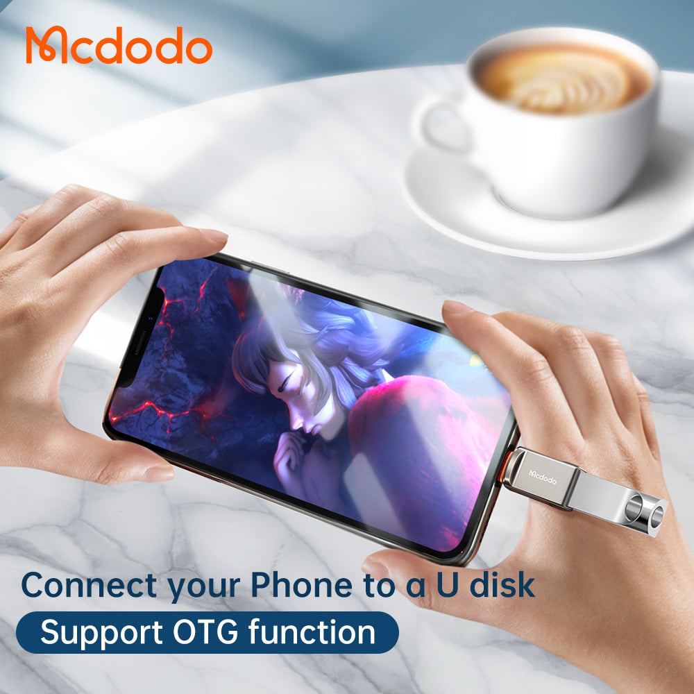 Adaptor Mcdodo OTG (OT-8600), USB3.0 la Lightning, Gri
