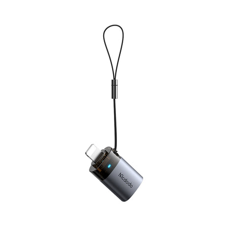Adaptor Mcdodo OTG Adapter (OT-7390), USB to Lightning, Aluminium Alloy, Charging&Data Sync, with Indicator Light, Lanyard, Negru