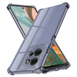 Husa de protectie Techsuit Shockproof Clear Silicone compatibil cu Motorola Moto G75, Negru Fumuriu
