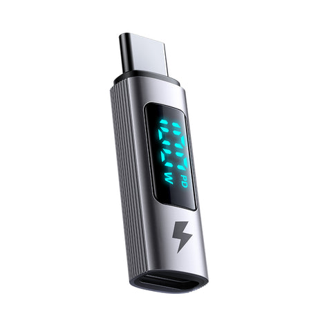 Adaptor Mcdodo OTG Adapter Wales Series (OT-6090), Type-C to Type-C, PD100W, 5A, Charging & Data Sync, Digital Display, Negru