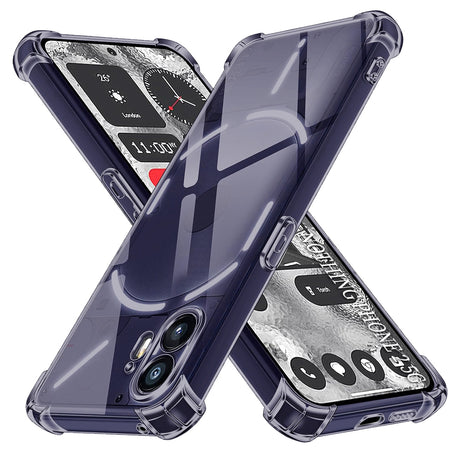 Husa de protectie Techsuit Shockproof Clear Silicone compatibil cu Nothing Phone (2), Negru Fumuriu
