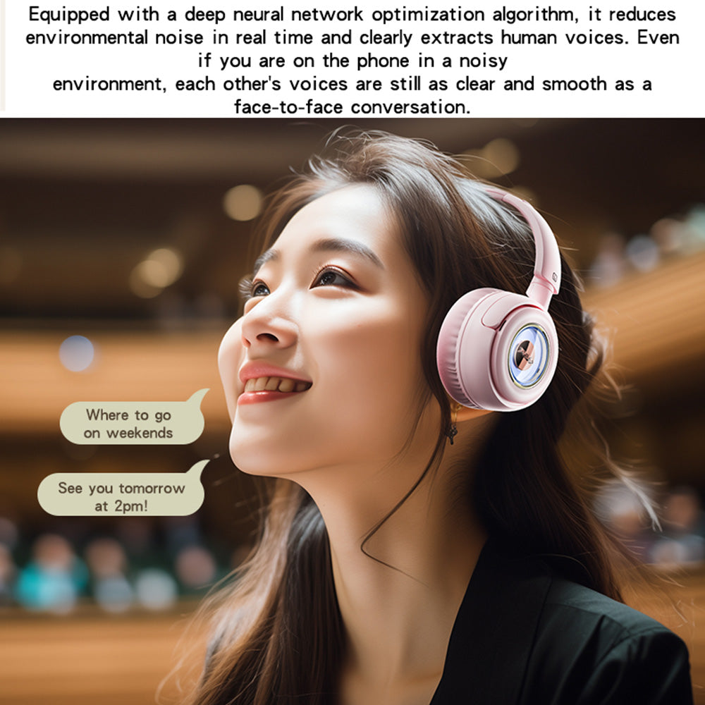 Casti Yesido Wireless (EP06), for Kids, with Bluetooth V5.3, Microphone, Support Audio Cable, 500mAh, Negru