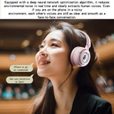 Casti Yesido Wireless (EP06), for Kids, with Bluetooth V5.3, Microphone, Support Audio Cable, 500mAh, Negru