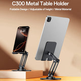 Suport Yesido (C300), for Phone Adjustable, Aluminum, 4.7 - , Argintiu