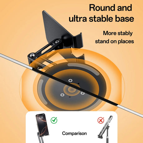Suport Yesido (C300), for Phone Adjustable, Aluminum, 4.7 - , Argintiu