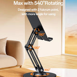 Suport Yesido (C300), for Phone Adjustable, Aluminum, 4.7 - , Argintiu