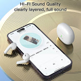 Casti Yesido (TWS18), Bluetooth V5.1, Half-In-ear Design, 220mAh, Type-C, Alb