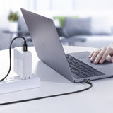 Cablu Ugreen US300 (60551), USB-C to USB-C, 5A, 100W, 1m, Alb