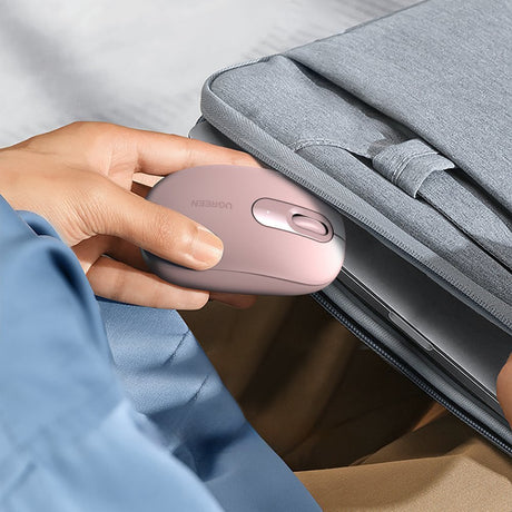Tastatura/Mouse Ugreen Wireless Mouse MU105 (90686), 800/1200/1600/2400 DPI, Cherry Pink