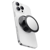 Suport Mcdodo 2in1 Foldable Magnetic Phone Stand (MR-7912), with Built-in Makeup Mirror, Leather, Negru