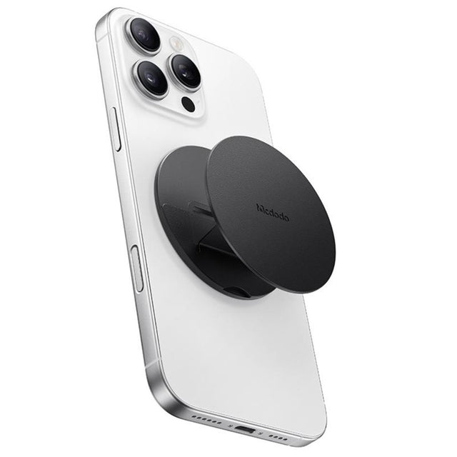 Suport Mcdodo Foldable Magnetic Phone Stand (MR-7910), with Multi-Angle Support, Leather, Negru