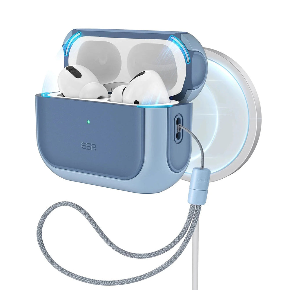 Casti ESR Orbit Hybrid HaloLock, Apple AirPods Pro 3, Albastru Pudrat