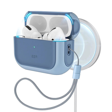 Casti ESR Orbit Hybrid HaloLock, Apple AirPods Pro 3, Albastru Pudrat