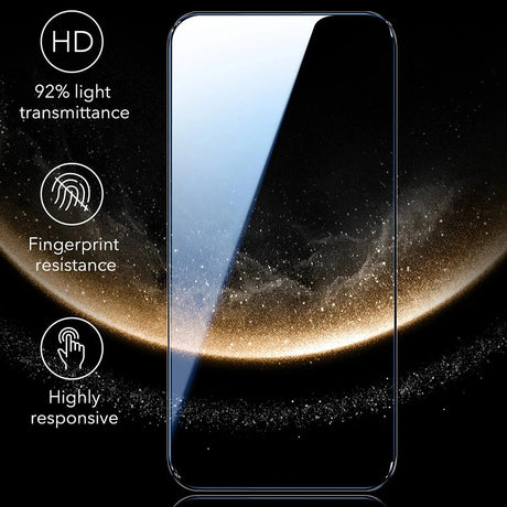 Folie de protectie ESR Corning Gorilla Glass UltraFit™ (set de 3) compatibil cu iPhone 17 Pro, Negru