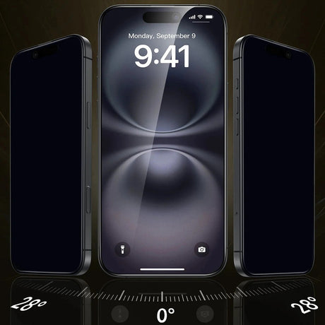 Folie de protectie ESR Corning Gorilla Glass UltraFit Privacy™ (set de 3) compatibil cu iPhone 17 Pro Max, Negru