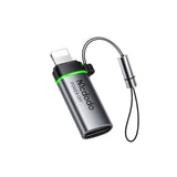Adaptor Mcdodo Adapter Auto Power Off (OT-2590), USB-C to Lightning, 36W, 3A, 480Mbps, E-Mark Chip, Fast Charge, Lanyard, Negru