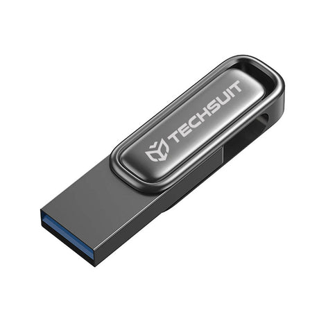 Stick de Memorie Techsuit THSM33 (THSM333128), 128GB, USB 3.0, Gri
