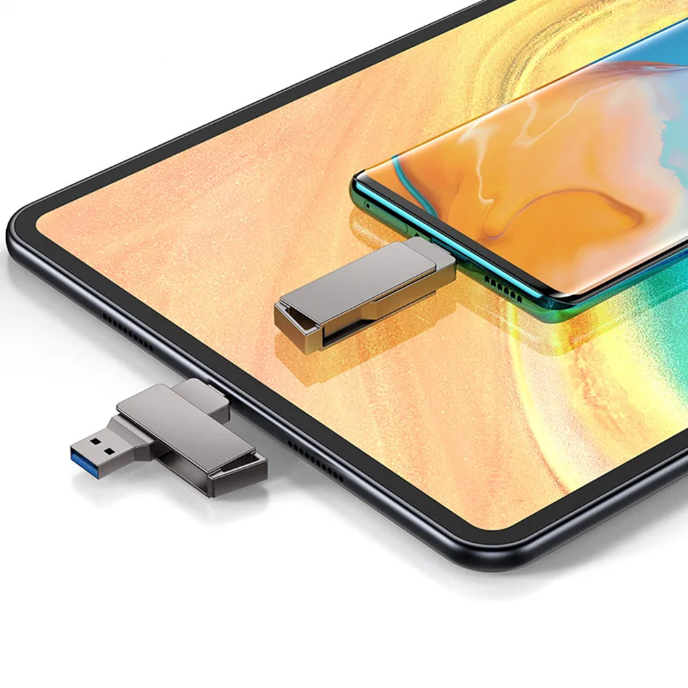 Stick Memorie Techsuit THSM19 (THSM19816), USB 3.0, Type-C, 16GB, Gri