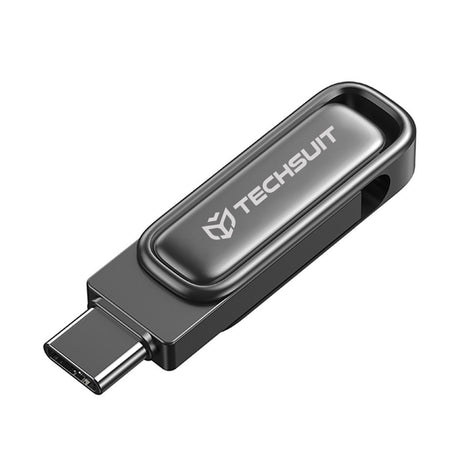 Stick de Memorie Techsuit THSM34 (THSM348128), 128GB, 100M/s, Gri