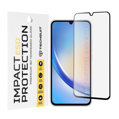 Folie de protecție Techsuit ESD Glass pentru Samsung Galaxy A34 5G, neagră
