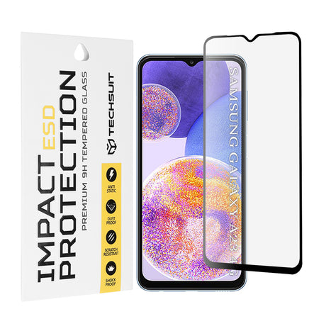 Folie de protecție Techsuit ESD Glass pentru Samsung Galaxy A23 4G, neagră
