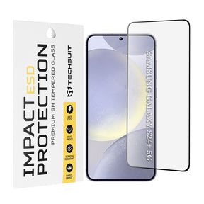 Folie de protectie Techsuit ESD Glass compatibil cu Samsung Galaxy S24 Plus, Negru