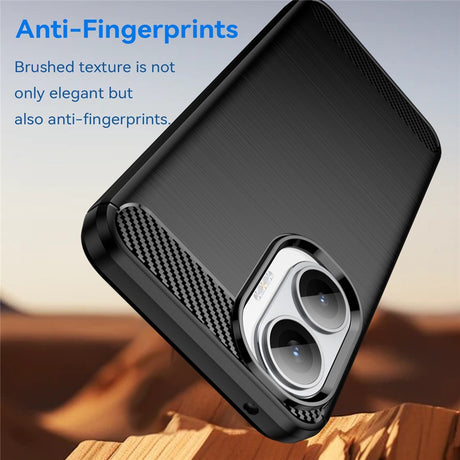 Husa de protectie Techsuit Carbon Silicone compatibil cu Xiaomi Poco F7, Negru