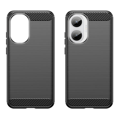 Husa de protectie Techsuit Carbon Silicone compatibil cu Xiaomi Poco F7, Negru