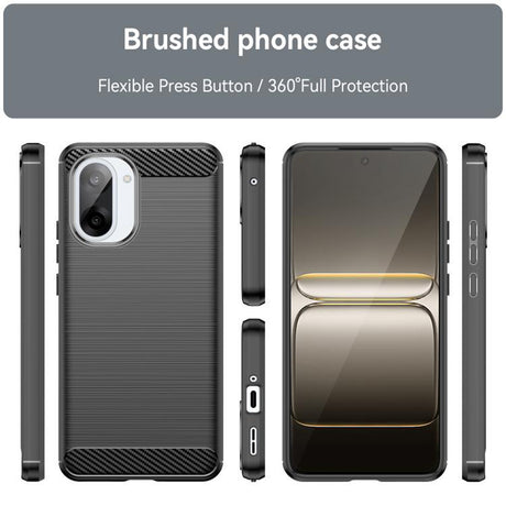 Husa de protectie Techsuit Carbon Silicone compatibil cu OnePlus Nord CE5, Negru