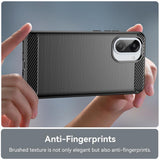 Husa de protectie Techsuit Carbon Silicone compatibil cu OnePlus Nord CE5, Negru
