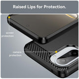 Husa de protectie Techsuit Carbon Silicone compatibil cu OnePlus Nord CE5, Negru
