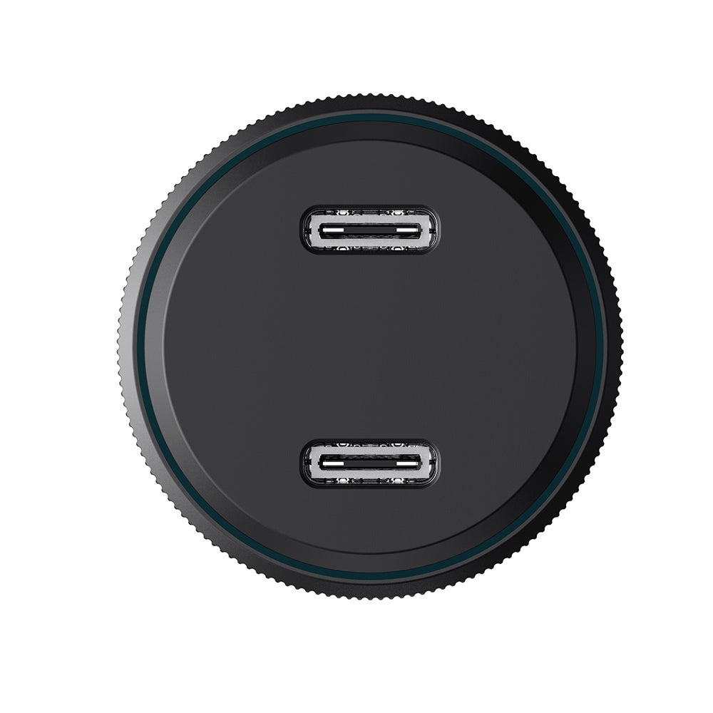 Incarcator Havit Car (CC2014), 2x Type-C, PD30W, 3A, PC, Aluminum Alloy, Negru