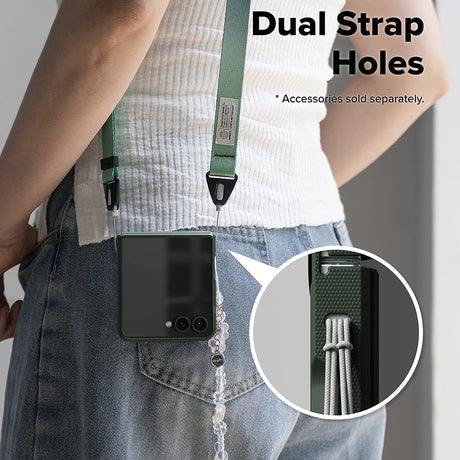 Husa de protectie Ringke Onyx compatibil cu Samsung Galaxy Z Flip7, Verde Inchis