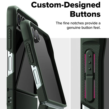 Husa de protectie Ringke Onyx compatibil cu Samsung Galaxy Z Flip7, Verde Inchis