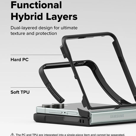 Husa de protectie Ringke Onyx compatibil cu Samsung Galaxy Z Flip7, Negru